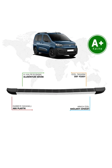 Fiat Doblo Arka Basamak Kısa Şasi 2023 Model ve Sonrası S-Line ürün görseli 1
