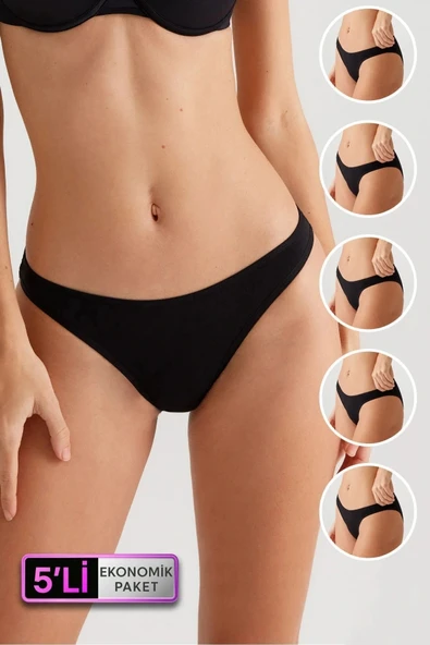 5'li Paket 2955 Pamuklu Basic Brief Normal Bel ürün görseli 1