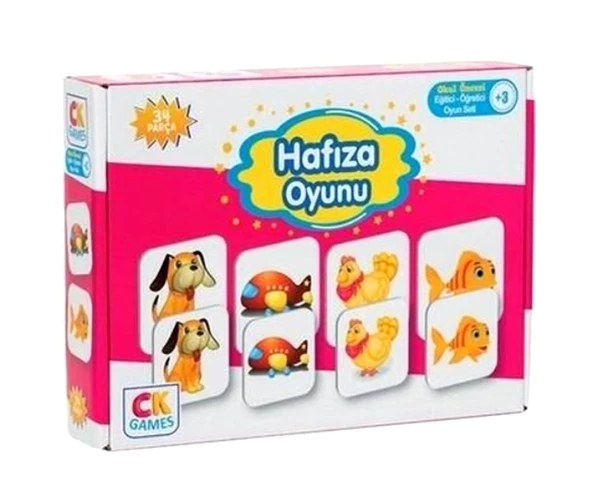 Ck Games Hafıza Oyunu 34 Parça Eğitici Oyuncak ürün görseli 1