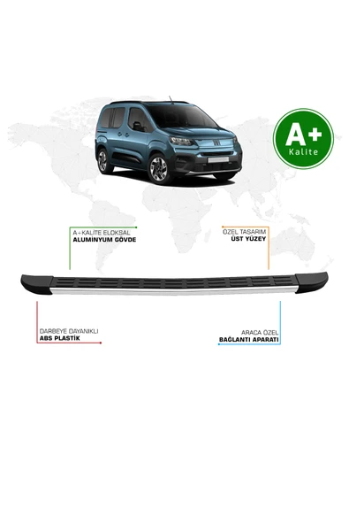 Fiat Doblo Arka Basamak Kısa Şasi 2024 Model ve Sonrası S-Line ürün görseli 1