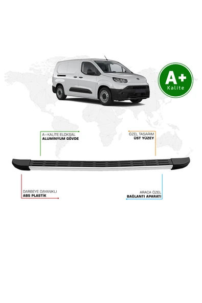 Toyota Proace City Panelvan Arka Basamak Uzun Şasi 2024 Model ve Sonrası S-Line ürün görseli 1
