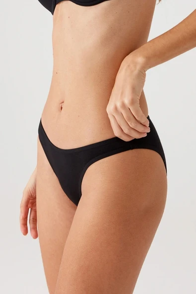 5'li Paket 2955 Pamuklu Basic Brief Normal Bel - Resim 2