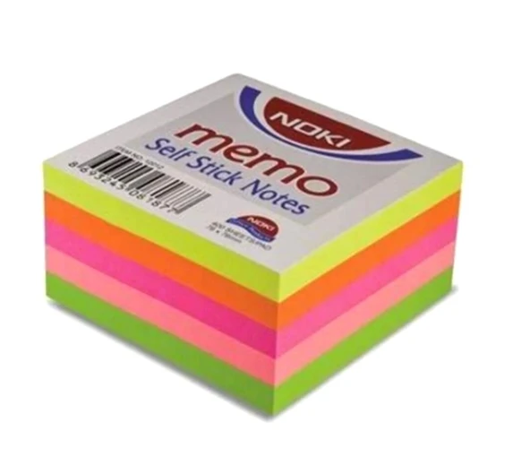 Noki Yapışkanlı Not Kağıdı Renkli 75X75Mm 400 Yaprak ürün görseli 1