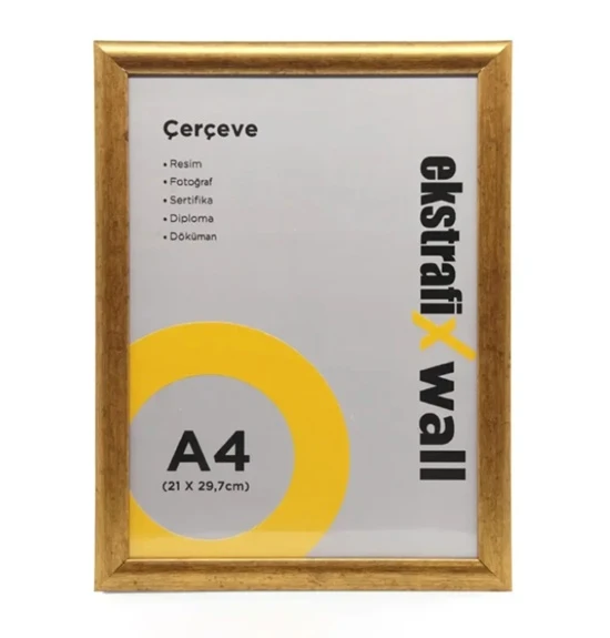 Ekstrafix Çerçeve A4 21X29,7Cm Altın ürün görseli 1