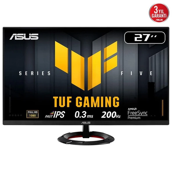 ASUS 27" FAST IPS TUF GAMING VG279Q5R 0.3MS 200Hz HDMI-DP Gaming Monitör (1920 X 1080) ürün görseli 1