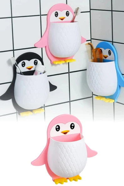TİNEKE Penguen Şeklinde Organizer Sevimli Tasarımıyla Çok Amaçlı Düzenleyici Kalemlik ve Masa Üstü Organize ürün görseli 1