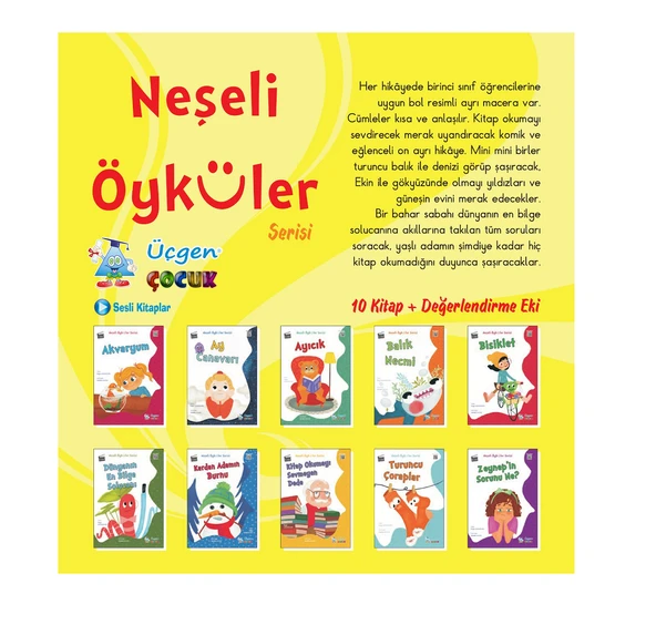 NEŞELİ ÖYKÜLER Serisi - 10 Kitap + Değerlendirme Eki ürün görseli 1