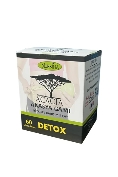 Nursima Acacia Akasya Gamı Detox Çayı  60 Süzen Poşet ürün görseli 1