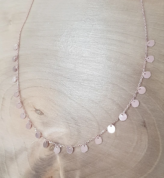 Rose Pullu Gümüş Kolye ürün görseli 1
