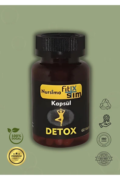 Nursima Detox Kapsül Bitkisel Karışımlı Doğal Fit x Slim 60'lı ürün görseli 1