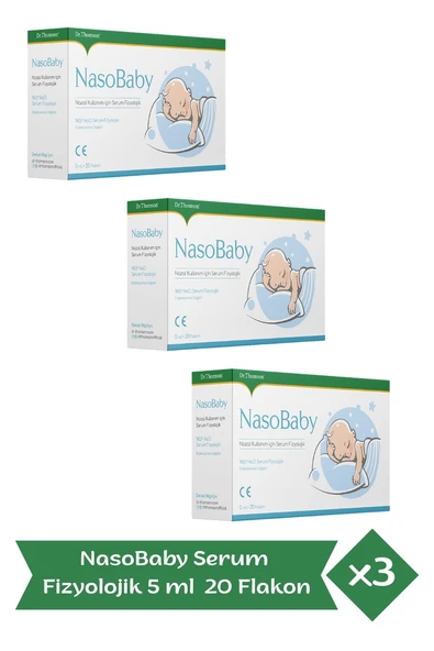 Dr.Thomson Nasobaby Serum Fizyolojik 20 Flakon x 3 Adet ürün görseli 1