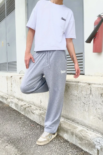 Swd Baggy Eşofman Altı Gri - Resim 6