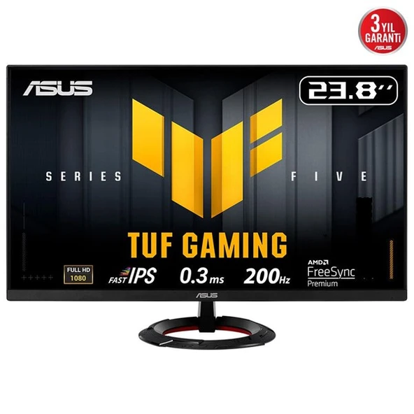 ASUS 23.8" FAST IPS TUF GAMING VG249Q5R 0.3MS 200Hz HDMI-DP Gaming Monitör (1920 X 1080) ürün görseli 1