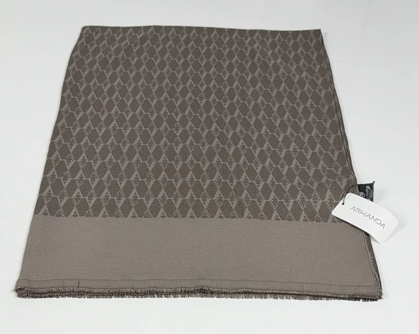 ARMANDA COTTON MONOGRAM DESEN ŞAL - 3098-1015 - Resim 2