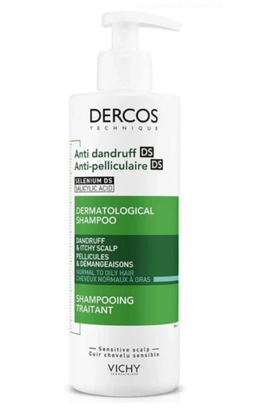 Vichy Dercos Anti Dandruff Kepek Karşıtı Şampuan 390 ml - Normal ve Yağlı Saçlar ürün görseli 1