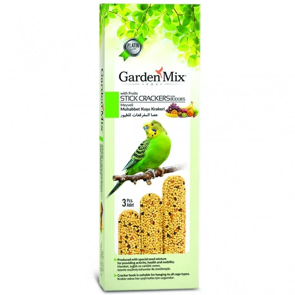 Gardenmix Platin Meyveli Kuş Krakeri 3lü ürün görseli 1
