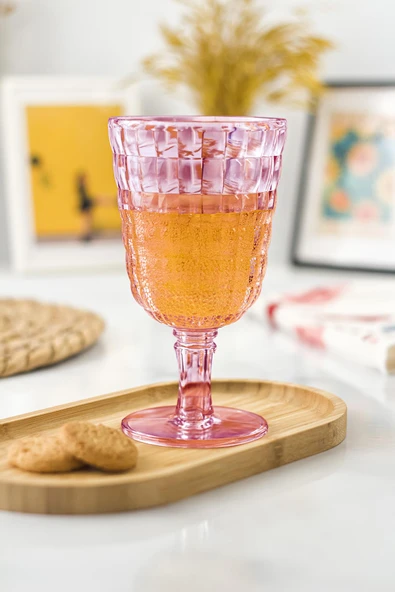 Allegra Mürdüm 6 lı Kadeh Bardak Seti 750 ml Akrilik Malzeme - Cam Değildir Kırılmaya Dayanıklı ürün görseli 1