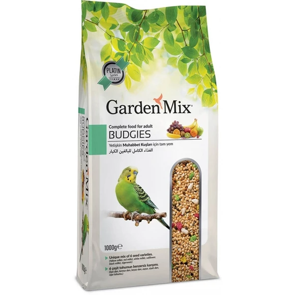 Gardenmix Platin Meyveli Muhabbet Kuş Yemi 1kg ürün görseli 1