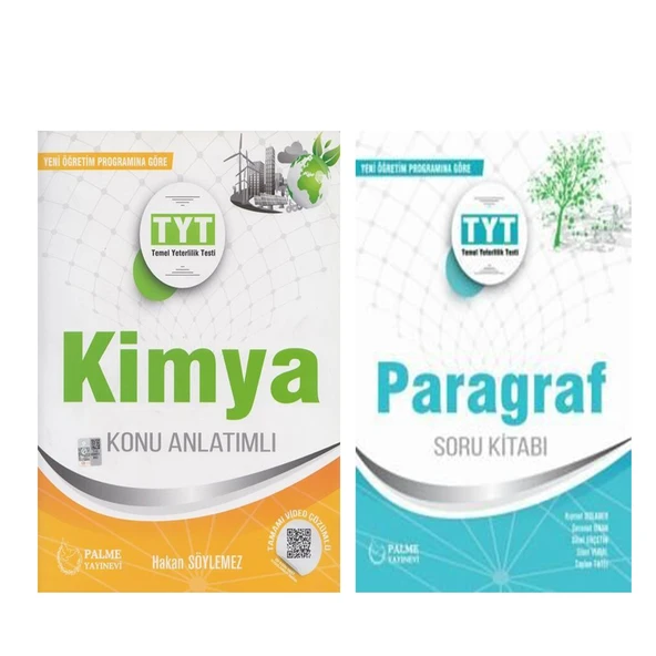 Palme TYT Kimya Konu ve Paragraf Soru Bankası Seti 2 Kitap ürün görseli 1