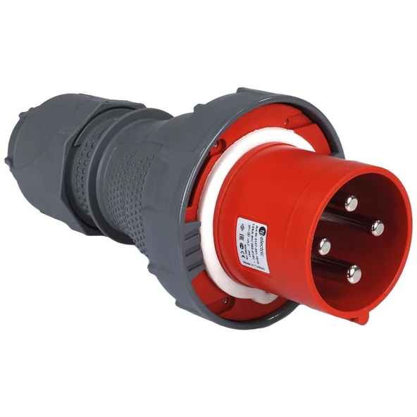 TP Electric 3137-301-1610 Vidalı Bağlantı IP67 4x125A Düz Fiş ürün görseli 1