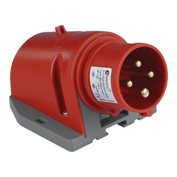 TP Electric 3126-312-1600 Vidalı Bağlantı IP44 4x32A CEE Norm Duvar Fişi ürün görseli 1