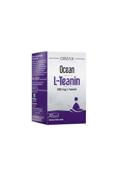 OCEAN L-Teanin Takviye Edici Gıda 30 Kapsül ürün görseli 1