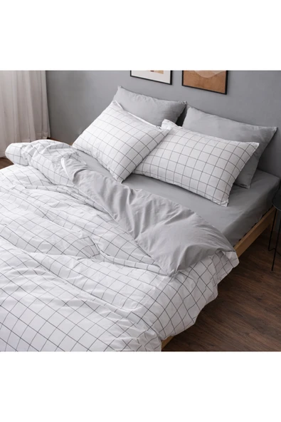 Tek Kişilik Nevresim Takımı 160x220cm - 2 Yastık Kılıfı - Lastikli Çarşaflı ürün görseli 1