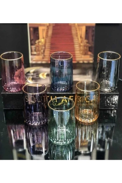 ÇNR Home Collection DİAMOND RENKLİ KAHVE YANI 6 'lı SU BARDAĞI ürün görseli 1