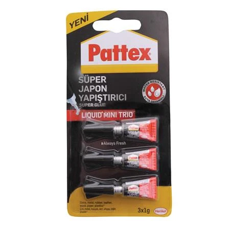 Pattex Trio Süper Gel Mini Yapıştırıcı 3X1 Gr. 1943764 ürün görseli 1