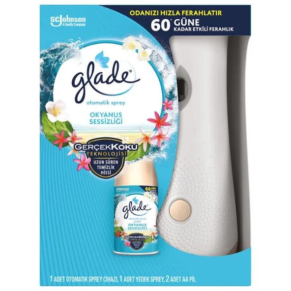 Glade Otomatik Sprey Cihazı + 1 Adet Yedek Sprey Okyanus Sessizliği 269 ml ürün görseli 1