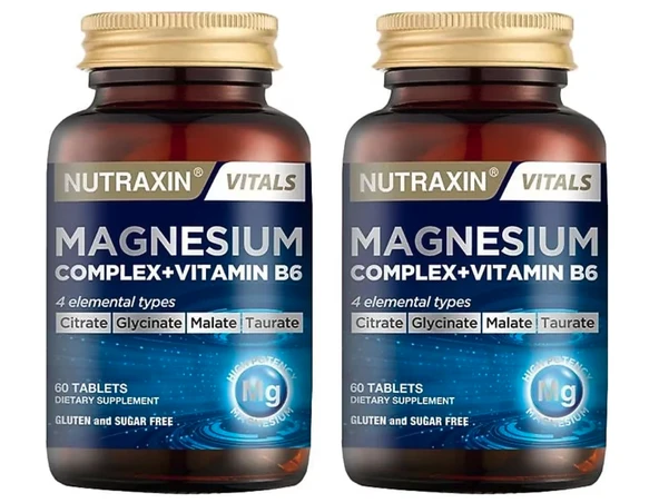 Nutraxin Magnesium Complex + Vitamin B6 60 Tablet 2'li ürün görseli 1