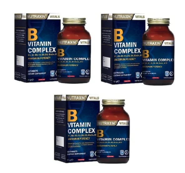 Nutraxin B Vitamin Complex 60 Tablet 3 Adet ürün görseli 1