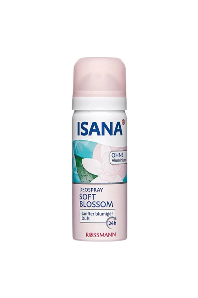 ISANA Deodorant Sprey Soft Blossom 24h Seyahat Boy 50ml ürün görseli 1