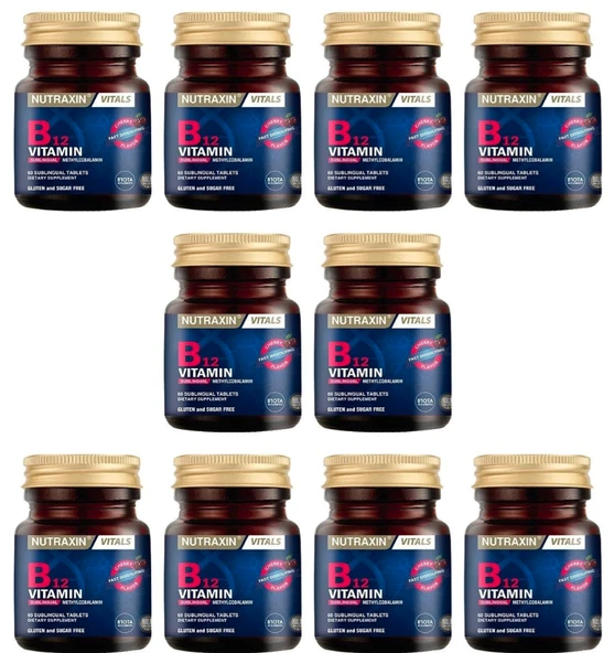 Nutraxin B12 Vitamin 60 Tablet 10'lu ürün görseli 1