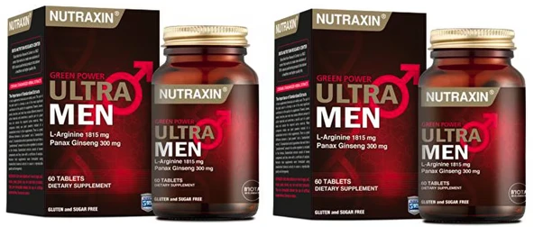 Nutraxin Ultra Men 60 Tablet 2'li ürün görseli 1