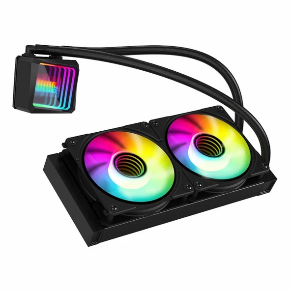 PowerBoost Alpha 240B ARGB 240mm AM5/1700P Siyah İşlemci Sıvı Soğutucu ürün görseli 1