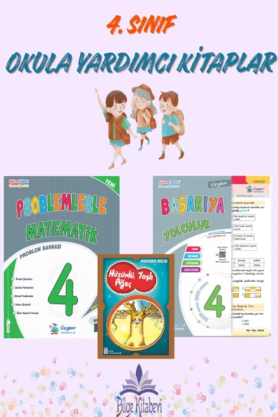 Üçgen 4.Sınıf Problemlerle Matematik + Başarıya Yolculuk ürün görseli 1