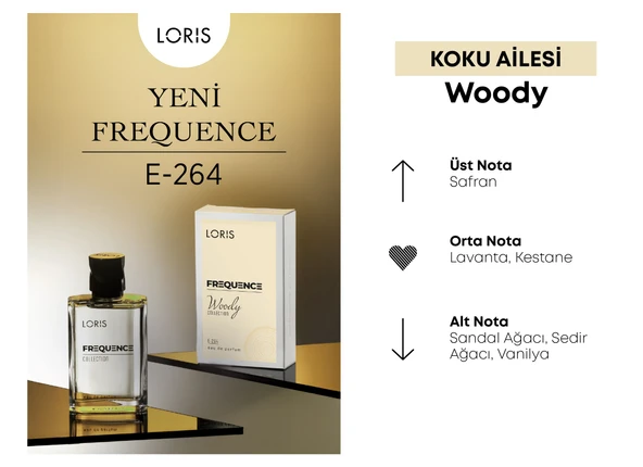 E-264 Frequence Erkek Parfüm EDP 50 ML - Resim 3