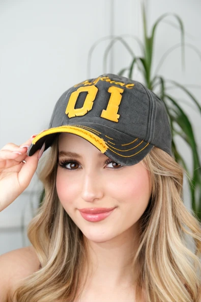 Jack Ferrero UNİSEX ESKİTME GÖRÜNÜMLÜ CAP ŞAPKA / BASEBALL CAP / HİPHOP ŞAPKA JACFERCAPg ürün görseli 1
