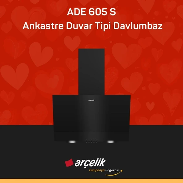 ARÇELİK ADE 605 S Ankastre Duvar Tipi Davlumbaz ürün görseli 1
