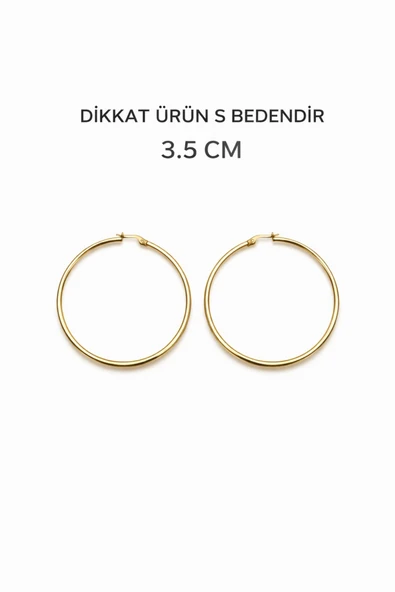 Çelik Renk Atmaz Garantli Faturalı Küpe ürün görseli 1