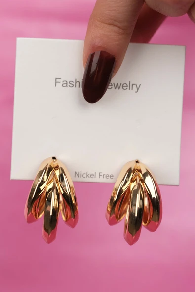 Jack Ferrero ÇELİK exclusive RENK ATMAZ GARANTLİ FATURALI KÜPE 1991008572 ürün görseli 1