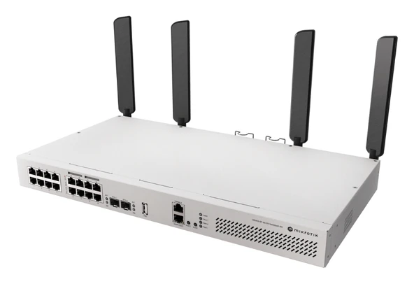 Mikrotik CRS418-8P-8G-2S+ Switch - Wi-Fi 6, 16x GbE, 8x PoE-out, 2x 10G SFP+ ürün görseli 1