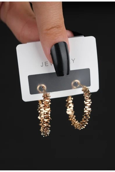 Jack Ferrero ÇELİK RENK ATMAZ GARANTLİ FATURALI KÜPE KUPECELIKJF1622 ürün görseli 1