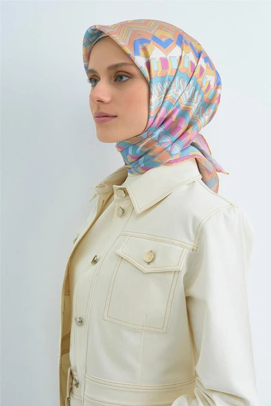 9542 ARMİNE SAF İPEK EŞARP - Resim 5