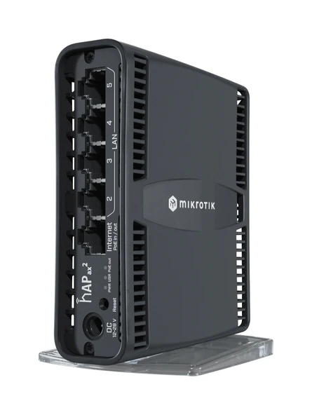 MikroTik hAP ax2 - C52iG-5HaxD2HaxD-TC WiFi6 Firewall Router ürün görseli 1