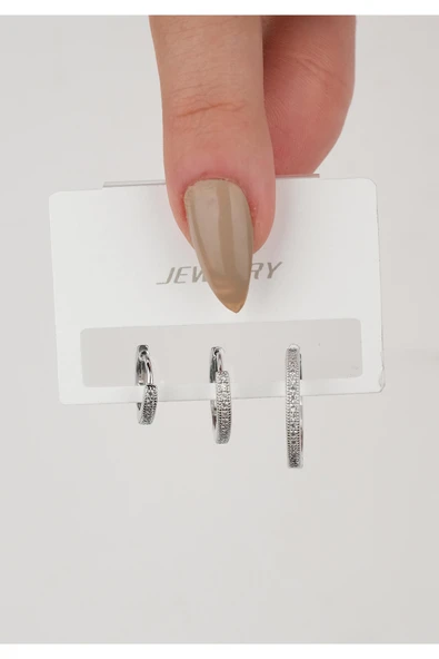Jack Ferrero ÇELİK exclusive RENK ATMAZ GARANTLİ FATURALI KÜPE 2307562288 ürün görseli 1