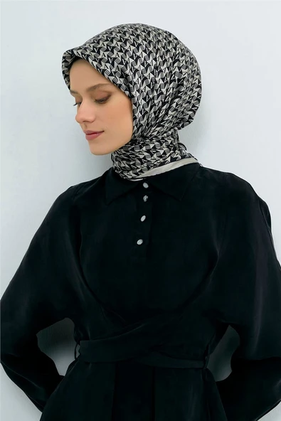 9556 ARMİNE SAF İPEK EŞARP - Resim 6