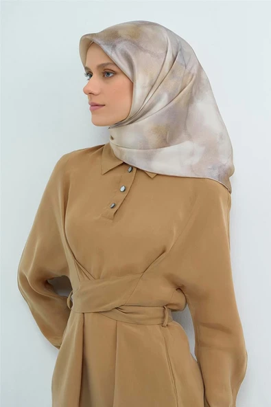 9501 ARMİNE SAF İPEK EŞARP - Resim 2