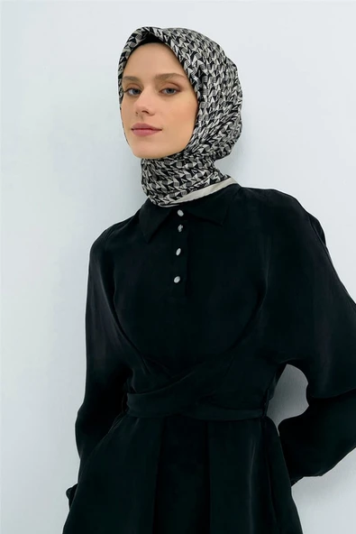 9556 ARMİNE SAF İPEK EŞARP - Resim 2